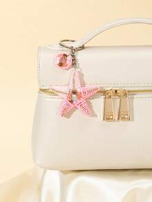 1 pieza Decoración con forma de langosta hecha a mano con cuentas, accesorio decorativo para bolsos de mujer, cosas lindas y tropicales, artículos esenciales para el coche, decoración del coche, artículos de vacaciones kawaii, accesorios para bolsos, accesorios para bolsos, regalos para maestros - Rosa - Ver 4