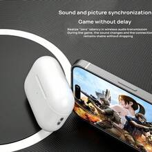 Auriculares inalámbricos Bluetooth - Compatibles con dispositivos Apple y Android, micrófono incorporado, resistentes al sudor, hasta 24 horas de tiempo de reproducción - Blanco - Ver 3
