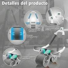 Abdominal De Rebote Automático Con Soporte Para Codo - Negro - Ver 1