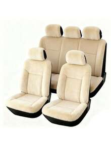 5-Seat Universal Polar Fleece Car Seat Covers - Plush Seat Covers - View 8