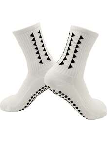 男士加厚缓冲中筒足球/篮球袜，防滑专业训练运动袜，吸湿透气 - 彩色 - 查看 18