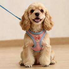 1 Set Dog Harness & Leash, Adjustable Padded Dog Chest Harness With Reflective Strips, Suitable For Small/Medium Pets - Multicolor - View 8