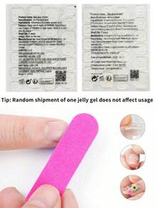 24pcs Medium Almond-Shaped White & Pink Flower Glossy Wearable False Nails, Detachable Stick-On Nails Suitable For Party, Ball, And Daily Wear - Pink - View 6