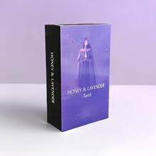 蜂蜜薰衣草塔罗牌套装 - 78张卡牌，包含卡牌游戏、指南手册、直觉占卜牌组、灵性疗愈与冥想礼品、引人入胜的神谕牌组以及舒缓芳香疗法入门指南 - 彩色 - 查看 8