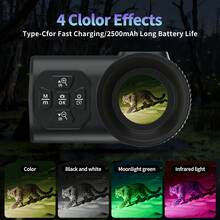 Suier Professional Night Vision Goggles, Adult Headband & Handheld Monocular Night Vision Device; Starlight Sensor; 500-Degree Field Of View Compensation; 7X Optical Zoom And 8X Digital Zoom; Portable Design For Convenient Carrying, Suitable For Outdoor Adventure, Camping, Photography And Observation! - View 9