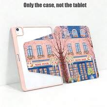 1 Stück rosa Buchhandlung-inspirierter Schreibtischunterlage mit 360° drehbarem Ständer und Stifthalter, PU-Leder Hülle mit Auto Sleep/Wake Funktion, kompatibel mit Samsung A9/A9+/S9/S9FE/A11/A11+/S11/S10 FE/S10 FE+/S10 Lite, Apple Air 5/6, Honor, MatePad SE 11 und andere beliebte Modelle, tolles Geschenk für Schulanfang, Valentinstag, Feiertage - Verschiedenfarbig - Übersicht 2