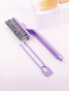 1pc V-Shaped Crevice Cleaning Brush With Hidden Clip, Deep Clean Bathroom, Toilet, Tile Gaps, Versatile Crevice Cleaning Tool For Home And Kitchen - Cleaning Brush - View 13