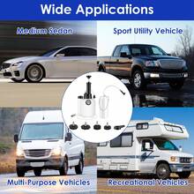 3L Manual Brake Bleeder Kit One Person Brake Bleed Vacuum Pump Automotive Brake Fluid Bleeding Kit With 1L Waste Oil Bottle 4 Master Cylinder Adapters Gloves Funnel Fit For Most Vehicles - White - View 10