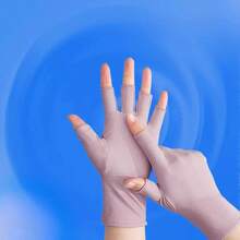 Stay Protected This Summer: Thin Half Finger Sunscreen Gloves For Women - Multicolor - View 8