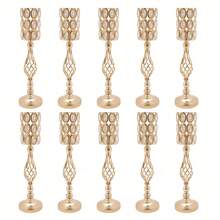 YUNRUX Wedding Flower Stand, 10Pcs Flower Vases For Centerpieces, Wedding Decoration For Tables Summer Birthday Gifts Beach Back To School School Supplies Room Decor - 10Pcs - Übersicht 11