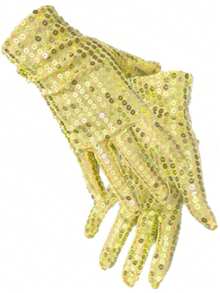 Disco And Y2K Style Sequin Gloves, Unisex - Suitable For Retro Cosplay, Disco Theme Parties, And Y2K Rave Gatherings - Multicolor - View 6