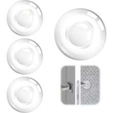 Door Stoppers Wall, 2 Door Handle Stopper, Door Stopper Wall Protector, Reusable Adhesive Bumper Gel Pad, Shock Absorbent Round Walls Doors Knob Handle, Furniture (4 PCS) - Default - View 1