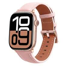 Dây đeo đồng hồ bằng da tổng hợp cao cấp dành cho Apple Watch Series 10 (S10) 38/40/41/42MM - Tương thích với Series 1-9/SE/SE2, siêu mềm mại và bền lâu, phong cách thời trang hàng ngày dành cho nữ, món quà Giáng sinh hoàn hảo. - 38/40/41(M) - Xem 4
