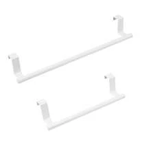 多功能毛巾架，不锈钢浴室毛巾架，无需钻孔，节省空间设计，毛巾杆悬挂式支架，适用于浴室、厨房、酒店橱柜等。 - 白色 - 查看 6