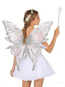 2pcs/Set Fairy Wings & Star Wand, Suitable For Various Festival Parties - Multicolor - View 9
