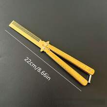 1 Set de Cuchillo de Zanahoria Plegable, Juguete Antiestrés Interactivo, Cuchillo de Zanahoria por Gravedad, Juguete Antiestrés de Oficina, Incluye Peine de Metal Plegable, Compacto y Portátil, Regalo Exquisito - Multicolor - Ver 8