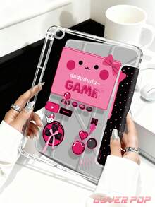 黑色、玫瑰红、粉色蝴蝶结图案游戏手柄保护套,兼容 iPad Air 4/5 10.9 英寸、7/8/9 10.2 英寸、Galaxy Tab S6 10.4 英寸、Tab A7 Lite 8.7 英寸、Kindle(第 11 代)2022 款,采用加固硅胶边角,具备自动唤醒/睡眠功能,适合作为秋冬季、圣诞节、情人节、新年礼物。 - 彩色 - 查看 5