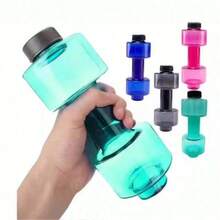 1个可调节重量注水哑铃，瑜伽哑铃，便携式户外健身哑铃，力量训练哑铃（注水后约620克） - 彩色 - 查看 2