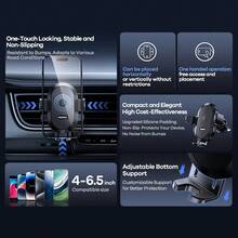 Remax RM-C02 车载手机支架，通用型中控台安装支架，可调节智能手机支架 - 黑色 - 查看 4