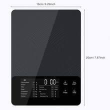 1pc Smart Digital Kitchen Scale | Glass Panel, 10kg/22lb Capacity, G/Oz Display, Nutrition Calculator And Free App, Supports Calorie And Macro Tracking, Portion Control, Meal Prep, Suitable For - Suitable For Healthy Eating And Fitness Tracking, Screen Displays Nutrition Information, Easy App Integration To Create Healthy Eating Plans, Kitchen Scale, Kitchen Weighing Scale, Kitchen Electronic Scale - Kitchen scales - View 4