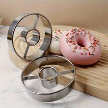 1/2/3pcs Durable Stainless Steel Donut Mold, Homemade Donut, Suitable For Bakery Use, Chocolate Cake Mold, Mousse Ring, Round Cookie Cutter Baking Tool - View 2