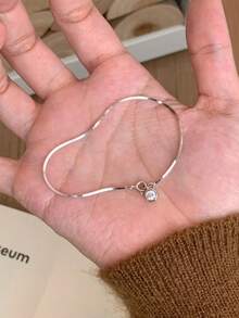 1pc 18K Gold Plated Stainless Steel Bubble Snake Bone Round Diamond Bracelet, Delicate Luxury Niche Design, Suitable For Daily Wear, 2026 New Arrival - Snake Bone Round Diamond Bracelet - View 6