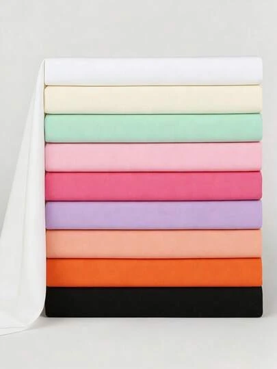 1pc Knitted Solid Color Polyester Fabric, Textile For Tablecloth, Clothing, Bags DIY Sewing