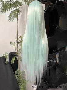 websterwigs 24英寸薄荷绿欧美风13x4蕾丝前假发，女士全头角色扮演道具 - 薄荷綠 - 查看 10