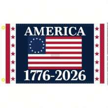 1 Piece Of United States Of America 250th Anniversary Commemorative, From 1776 To 2026, With Grommets (3x5 Feet) - 款式1 - 查看 5