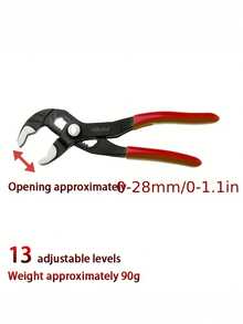迷你节省空间水泵钳，多功能小型扳手，适用于汽车维修，13合1可调式通用管钳 - A - 查看 7