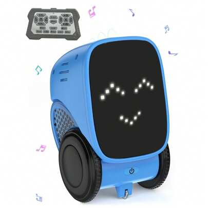 1pc Children's Robot Toy, Smart Rechargeable Robot With Voice Control, Dialogue Recording, Sensor Touch, Early Education Programming, Suitable For 3-12 Years Old Boys And Girls, Great Gift For Birthday, Christmas, Easter
