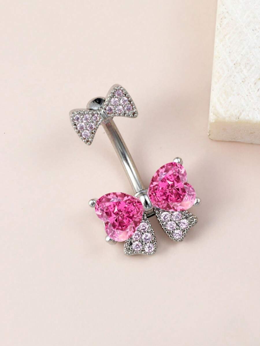 1 chiếc khuyên rốn hình bướm dễ thương đính đá Zirconia, làm từ thép không gỉ 316, ngọt ngào và tinh tế, thích hợp để đeo hàng ngày, có nhiều màu sắc để lựa chọn. - Nhiều màu - Xem 1