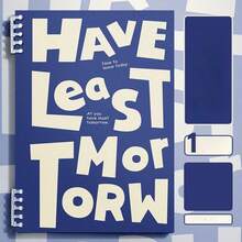 60pages/120sheets Happy Every Day! Retro American Style B5 Loose-Leaf Notebook, Removable, Non-Abrasive, Minimalist Student Notebook, DIY Notepad - Large Letter Cover Style - View 16