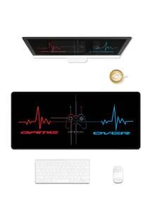 游戏鼠标垫 - 加长键盘鼠标垫，大型电脑笔记本游戏鼠标垫，带缝边的大型桌面鼠标垫，防滑橡胶底座鼠标垫 - 查看 6