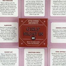 互动式派对迷你卡牌游戏，专为女性社交聚会设计，包含50个趣味活动建议，帮助朋友们度过一个有意义的夜晚。 - 彩色 - 查看 4