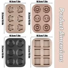 Molde para hornear pasteles antiadherente de acero al carbono, apto para uso diario - Multicolor - Ver 2
