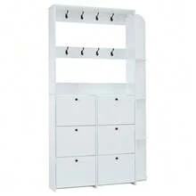 Shoe Cabinets - White - View 10