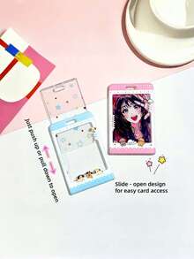 Bộ 2 chiếc kẹp thẻ rút gọn + kẹp dây đeo, trang trí họa tiết dễ thương/động vật/hình thù - Vòng không từ tính, phù hợp với thẻ ID, thẻ ngân hàng, thẻ sinh viên - Dây đeo dài, phù hợp cho hội nghị, văn phòng, trường học (Tương thích với thẻ từ tính) - Nhiều màu - Xem 5