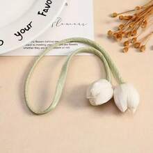 8 chiếc dây buộc rèm hình hoa tulip thanh lịch - Dây buộc rèm bằng sợi polyester kiểu vườn cổ điển với hoa màu hồng và lá xanh, phụ kiện trang trí rèm cửa tinh tế, được những người yêu thích tự làm đồ thủ công ưa chuộng, những bông tulip giả lấp lánh dưới ánh nắng mặt trời. - Nhiều màu - Xem 13