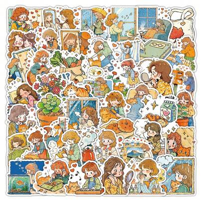 50 Tờ Hình Dán Tự Làm Chất Lượng Cao Dùng Cho Gia Đình, Cuộc Sống Hàng Ngày Của Otaku, Trang Trí Sổ Nhật Ký, Đàn Guitar, Sổ Tay, Mũ Bảo Hiểm, Ván Trượt, Hành Lý, Điện Thoại và Máy Tính