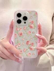 粉红玫瑰！温柔玫瑰手机壳，精准开孔，防摔，通勤必备粉红玫瑰手机壳。浪漫绽放！浪漫玫瑰透明手机壳，兼容 11/12/13/14/15/16/16 Pro Max/12 Pro/13 Pro/14 Pro/15 Pro/16 Pro/14 Plus/15 Plus/16 Plus/12 Pro Max/13 Pro Max/14 Pro Max/15 Pro Max/16 Pro Max - 粉色 - 查看 3