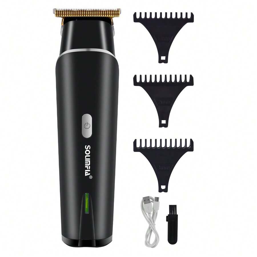 1 máy cắt tóc điện cho nam, máy cạo râu điện kiểu cổ điển dành cho tiệm cắt tóc, máy tỉa viền tóc, dùng tại nhà. - Xem 1