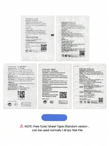 10Pcs Burgundy Gold Butterfly Press On Nails Elegant Design For Party And Daily Use - Multicolor - View 7