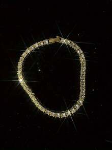 Vòng tay phong cách Hip-Hop cá tính 8 inch kiểu Miami Cuban với mặt dây chuyền hình giọt dầu đen đính đá lấp lánh - Trang sức thời trang unisex cho các bữa tiệc lấp lánh, hộp đêm và lễ hội. - Vòng tay nam - Xem 4