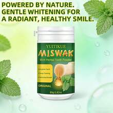 80克薄荷草本牙齿美白粉，温和薄荷清新，保护和增强牙釉质，敏感牙齿护理，日常口腔卫生 - 薄荷草本牙粉 - 查看 8