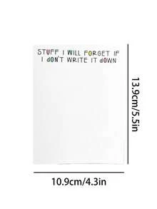 50 Sheets/Set Cute Thick Memo Pad, Random Style Sticky Notes, Notebook, Stationery, Creative Gift - one-size - View 11