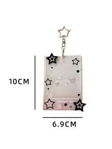 1 PC Acrylic Star Card Holder, Idol Idol Card Storage Protective Case, 3-Inch Display Pendant, Keychain - Multicolor - View 8