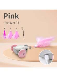 USB Powered Smart Interactive Asymmetrical Motion Pet Car Toy, Intelligent Mini Pet Car Toy - Multicolor - View 10