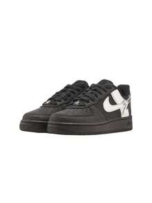 Nike Air Force 1 Low Retro - Black/Black/Chrome - View 4