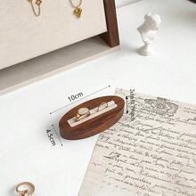 胡桃木黑色和米色戒指展示架，高端珠宝戒指展示架，珠宝店展示架，摄影道具 - 彩色 - 查看 33